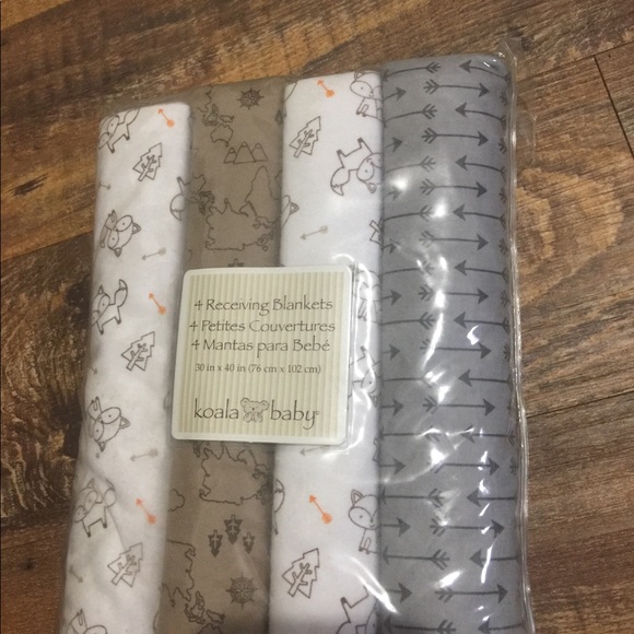 Koala Kids Other Nwt 4 Receiving Blankets Poshmark
